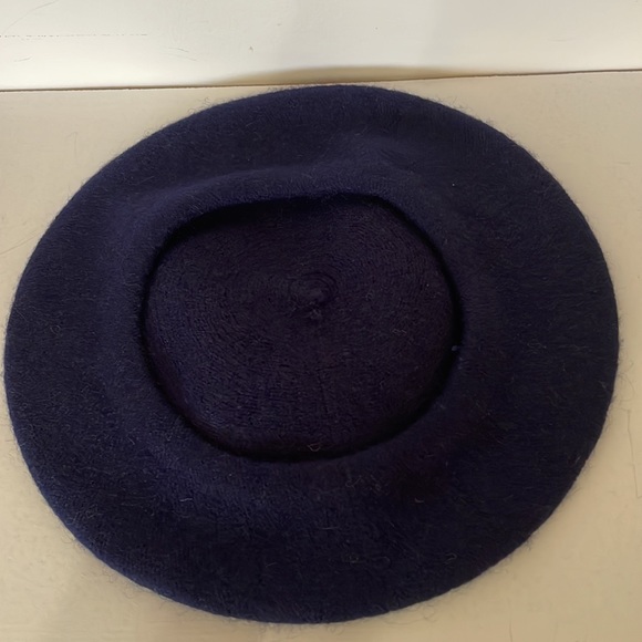 Beret French style Navy Blue Wool blend Artist Hat Cap Emily in Paris Cosplay - Picture 6 of 8